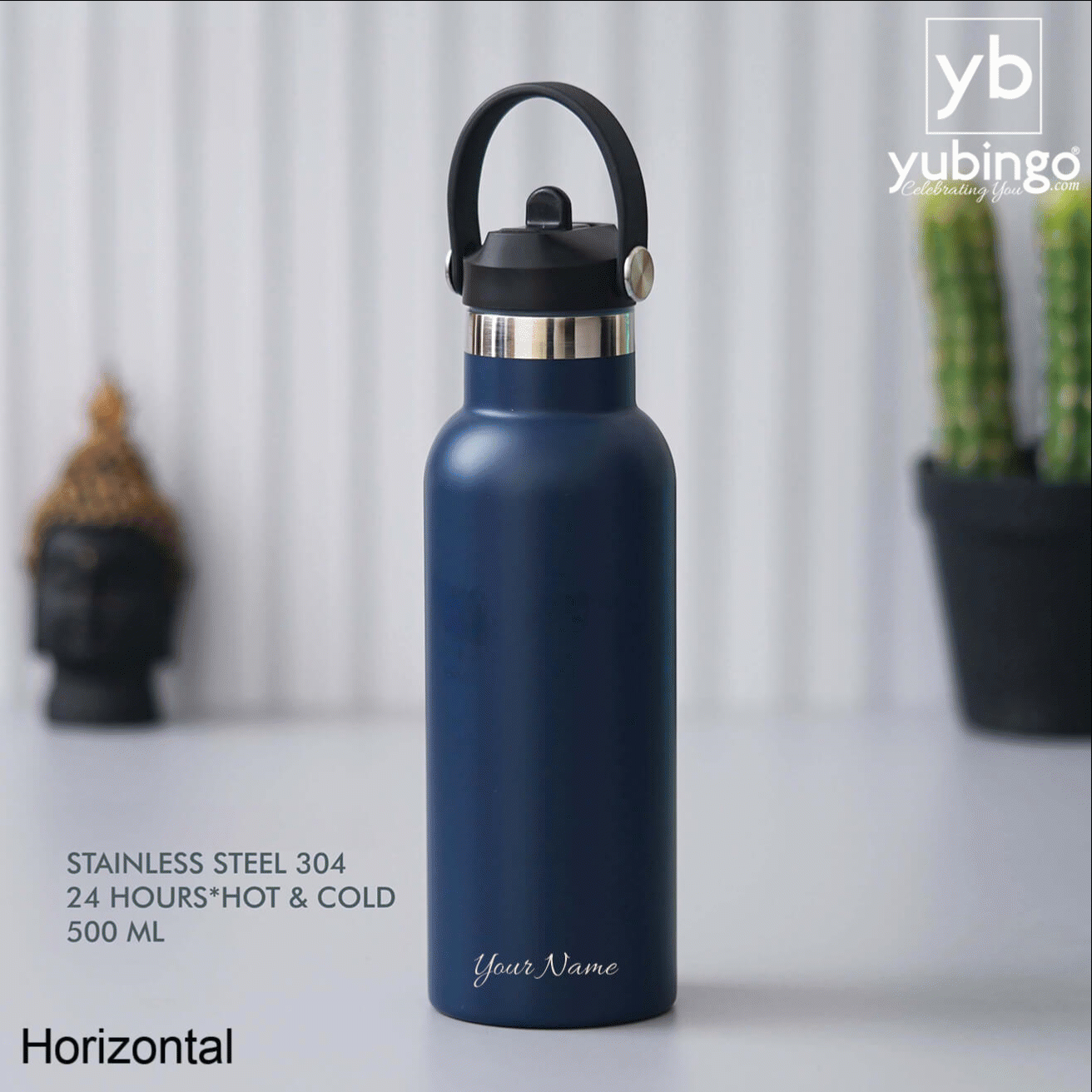 Blue Stainless Steel Bottle - Perfect for Hydration