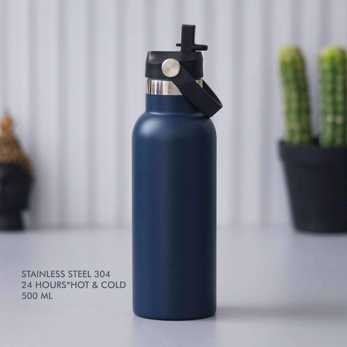 Blue Stainless Steel Bottle - 500 ML