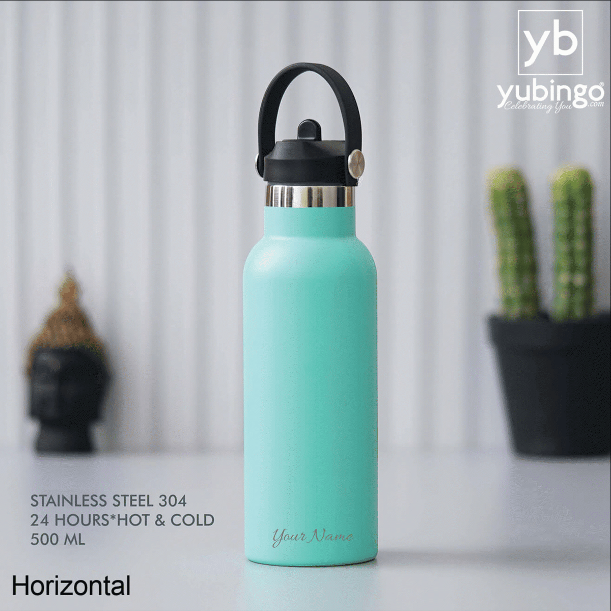 Green Stainless Steel Bottle - Ideal for Travel