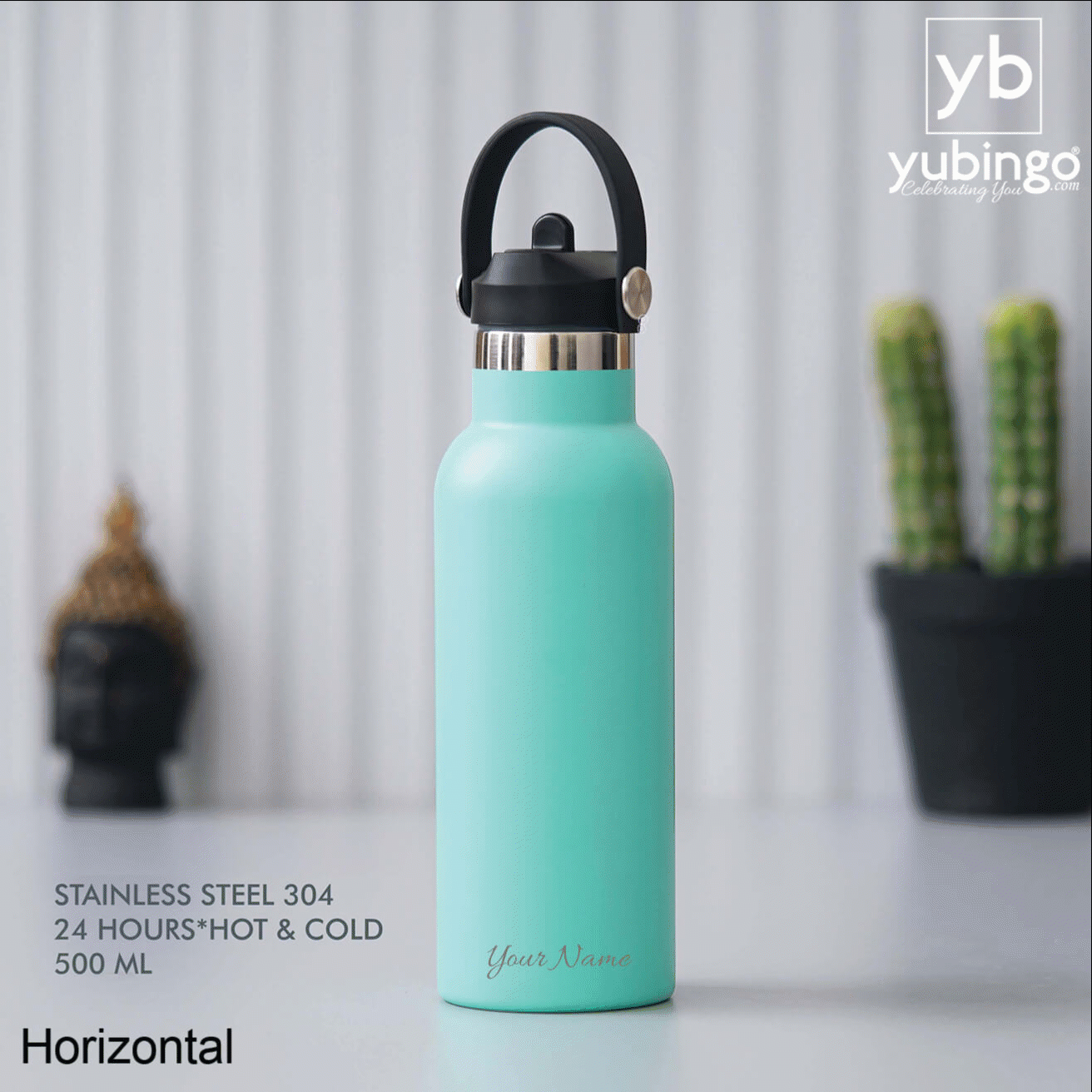 Green Stainless Steel Bottle - Ideal for Travel