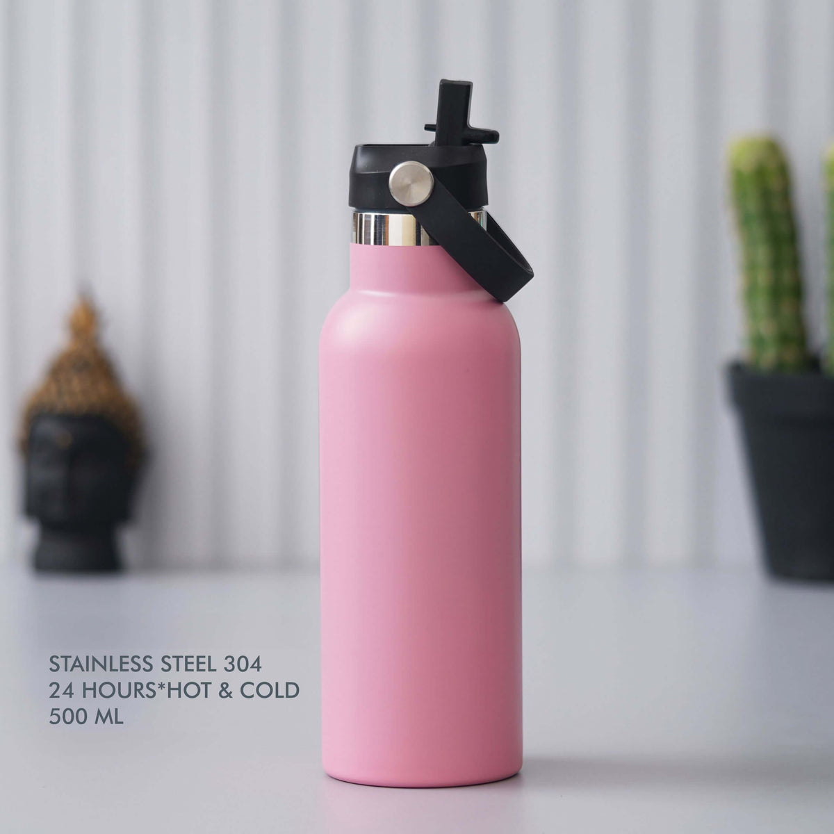 Pink Stainless Steel Bottle - 500 ML