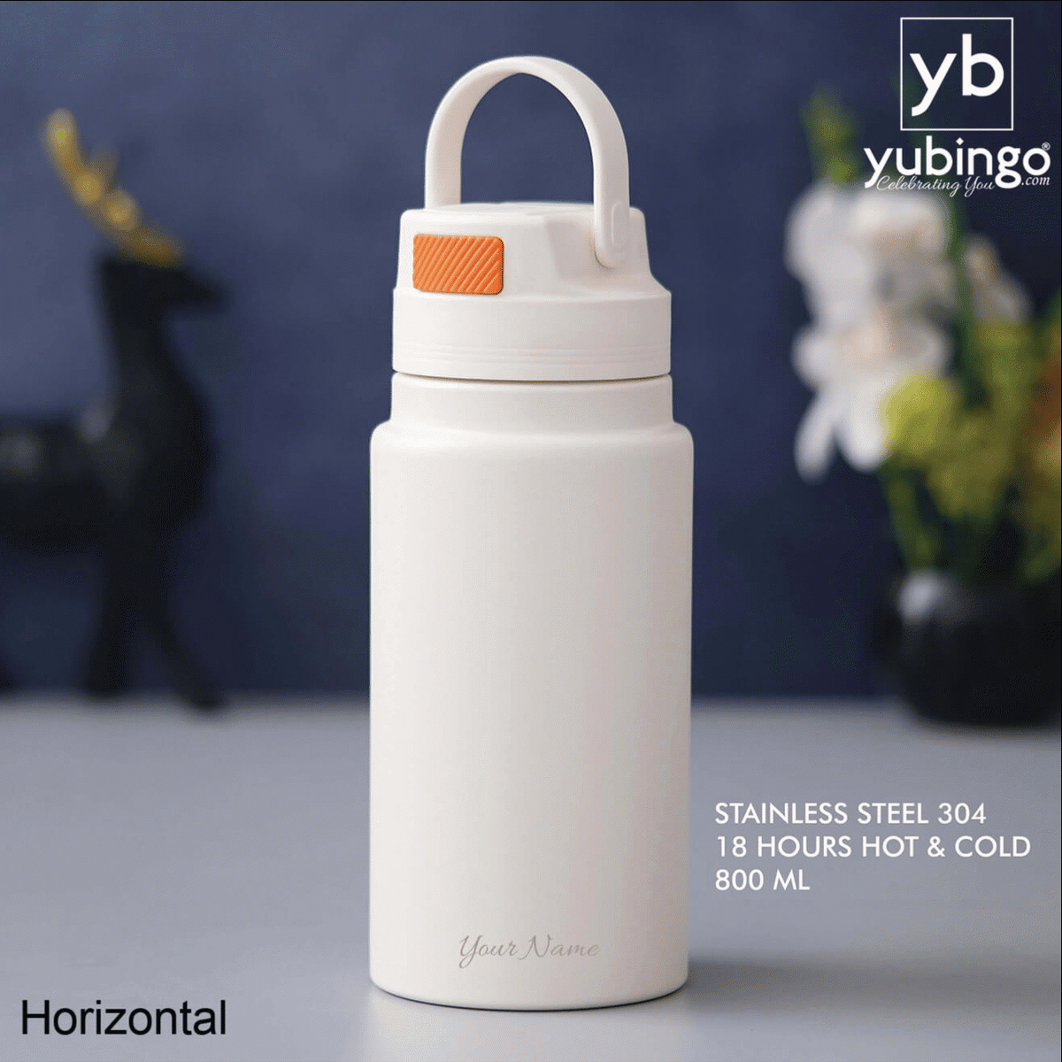White Stainless Steel Bottle - Perfect for Daily Use