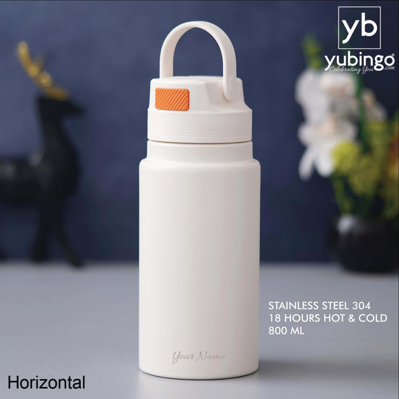 White Stainless Steel Bottle - Perfect for Daily Use