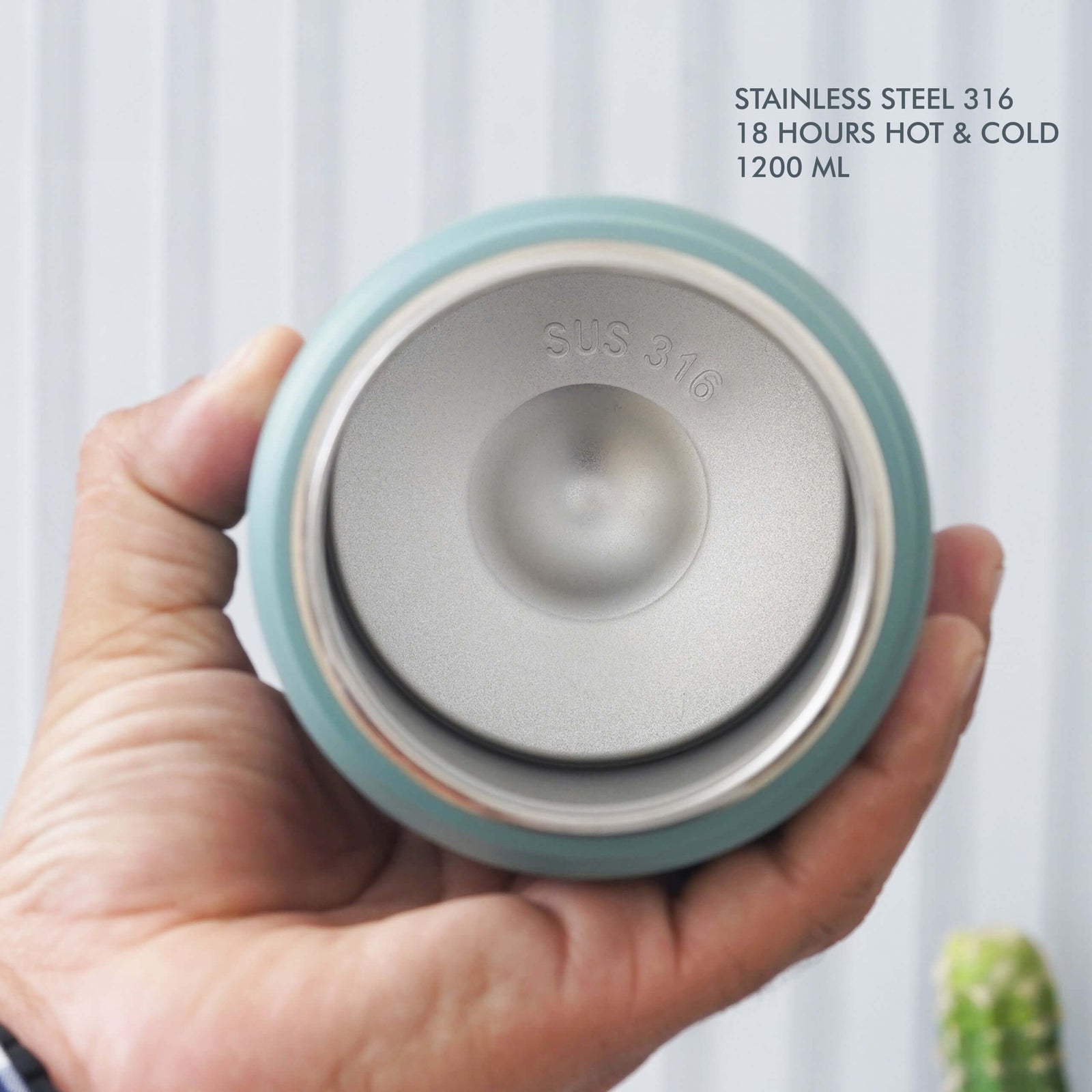 Green Stainless Steel Bottle - 1200 ML