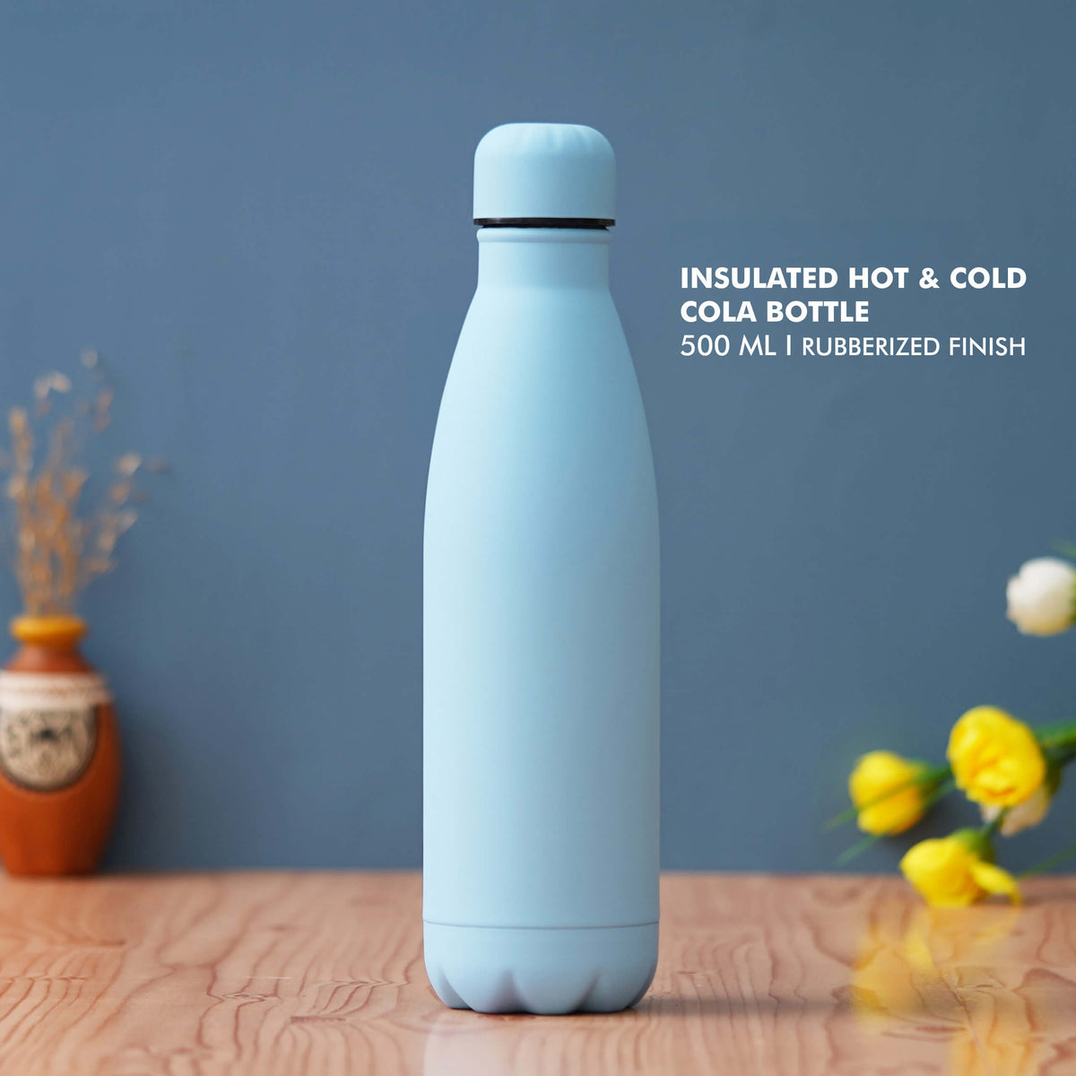 Blue Stainless Steel Bottle - 500 ML