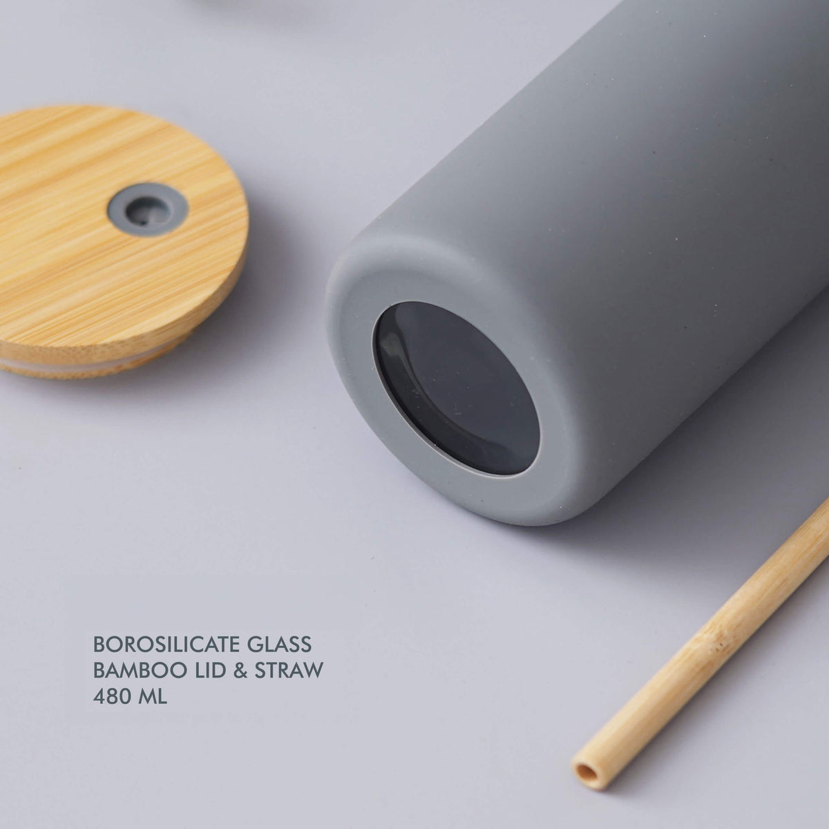 Grey Borosilicate Glass - 480 ML