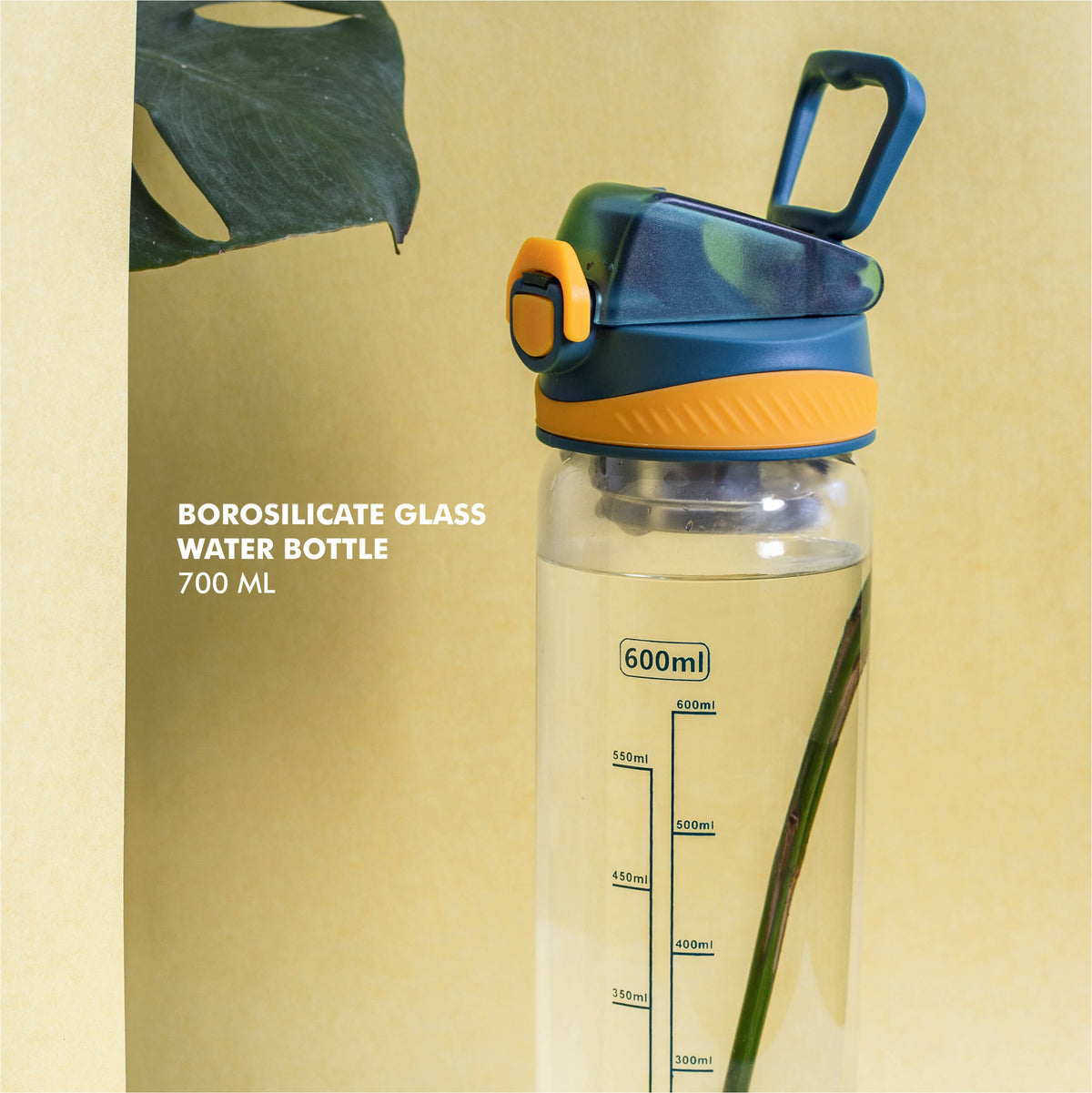 Measurement Borosilicate Glass Bottle - 700 ML