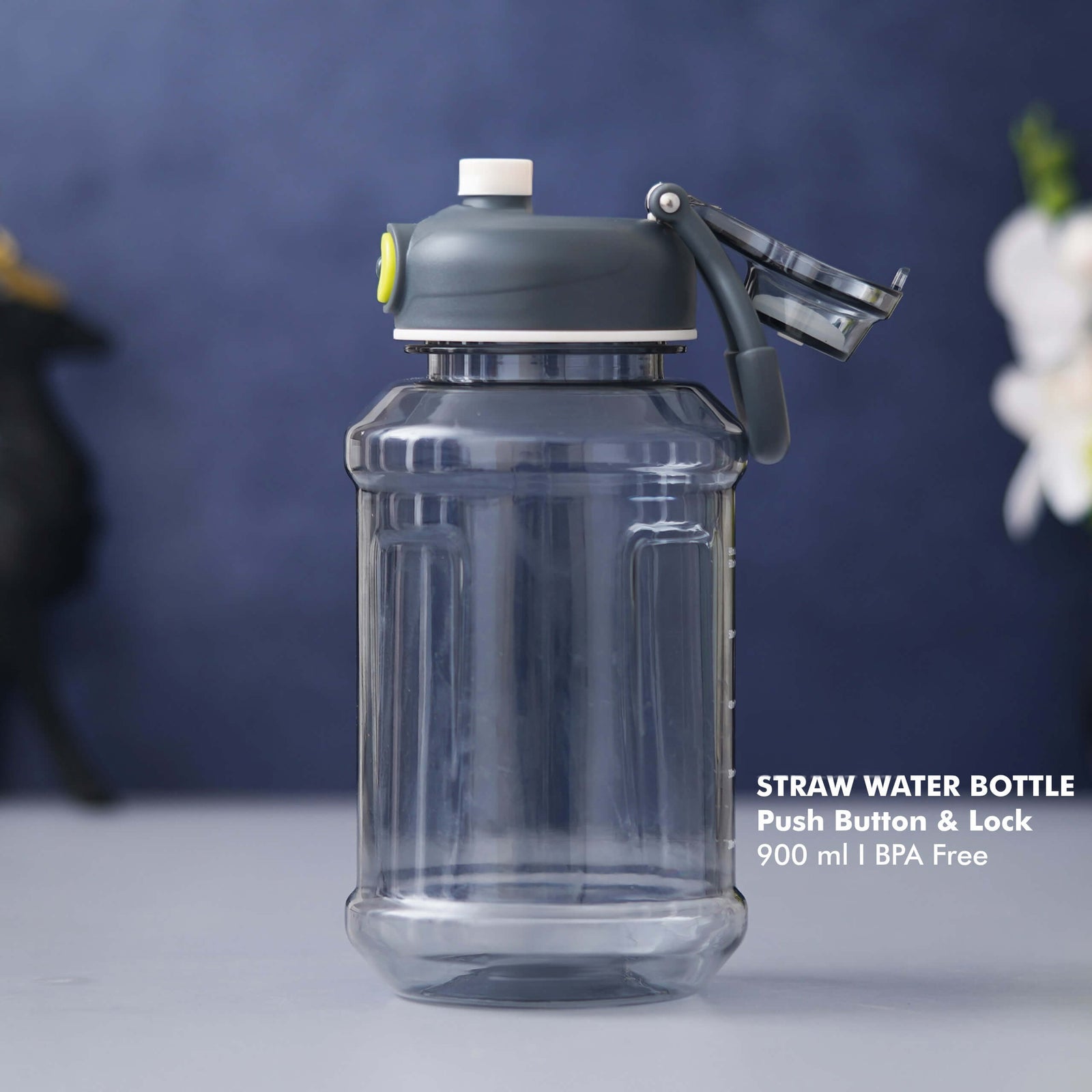 Straw Water Bottle - 900 ML