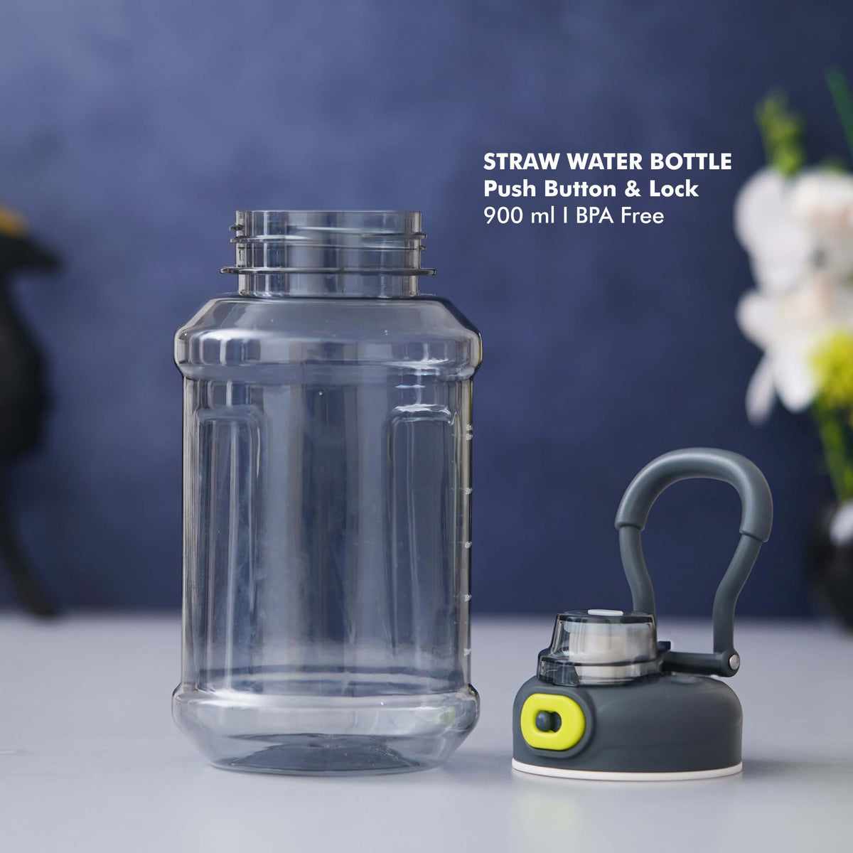 Straw Water Bottle - 900 ML