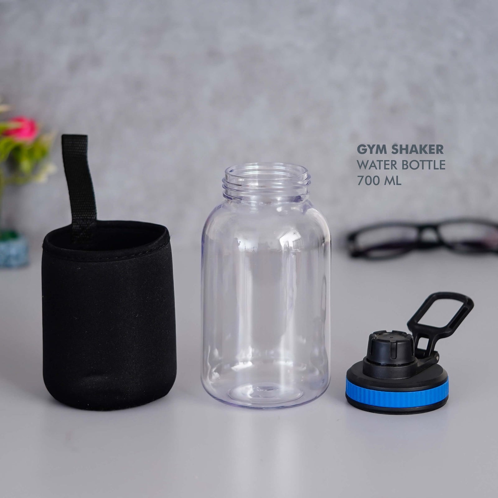 Gym Shaker - Blue, 700 ML