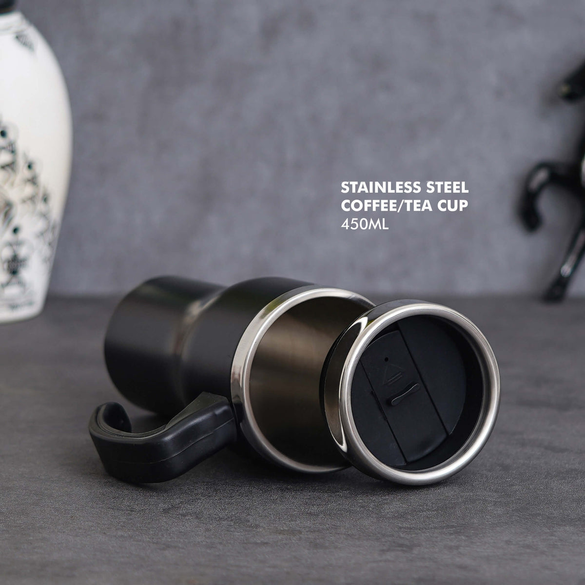 Sleek Stainless Steel Coffee/Tea Cup Mug - Enjoy Every Sip