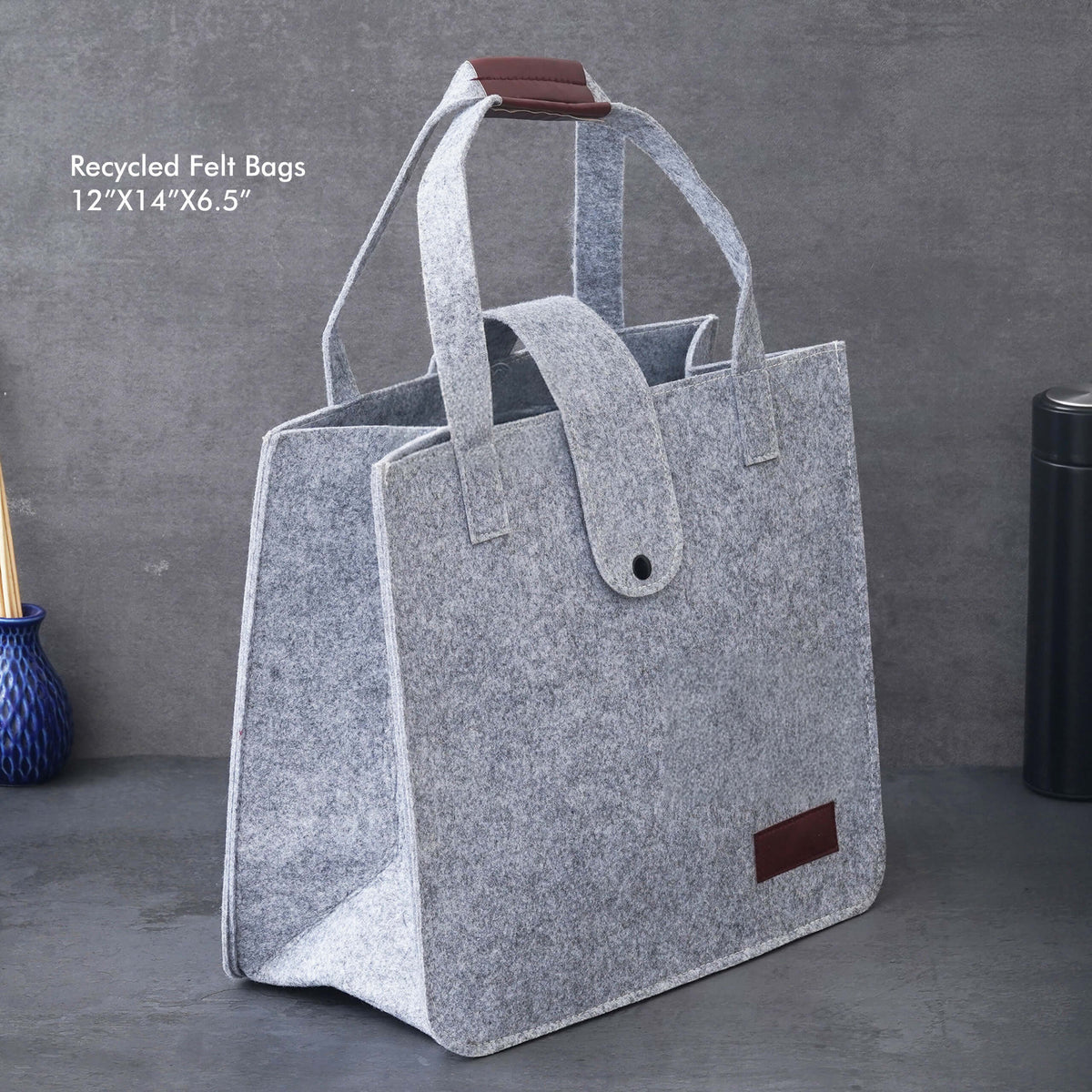 Stylish Grey Hand Bag - Eco-Friendly Fashion Statement
