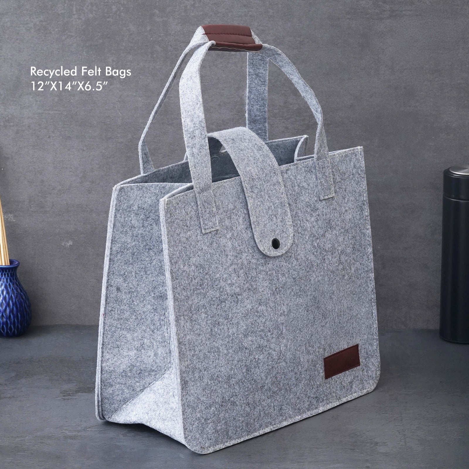 Stylish Grey Hand Bag - Eco-Friendly Fashion Statement