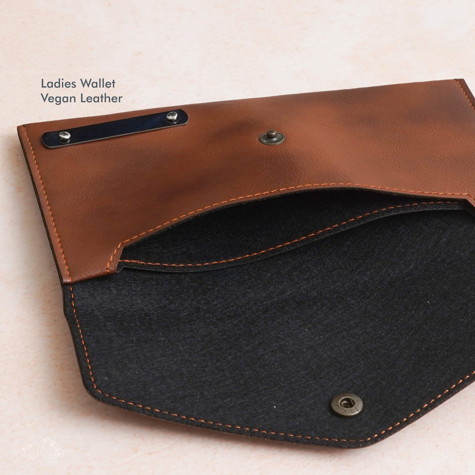 Chic Tan Vegan Leather Ladies' Wallet - Elegant & Practical