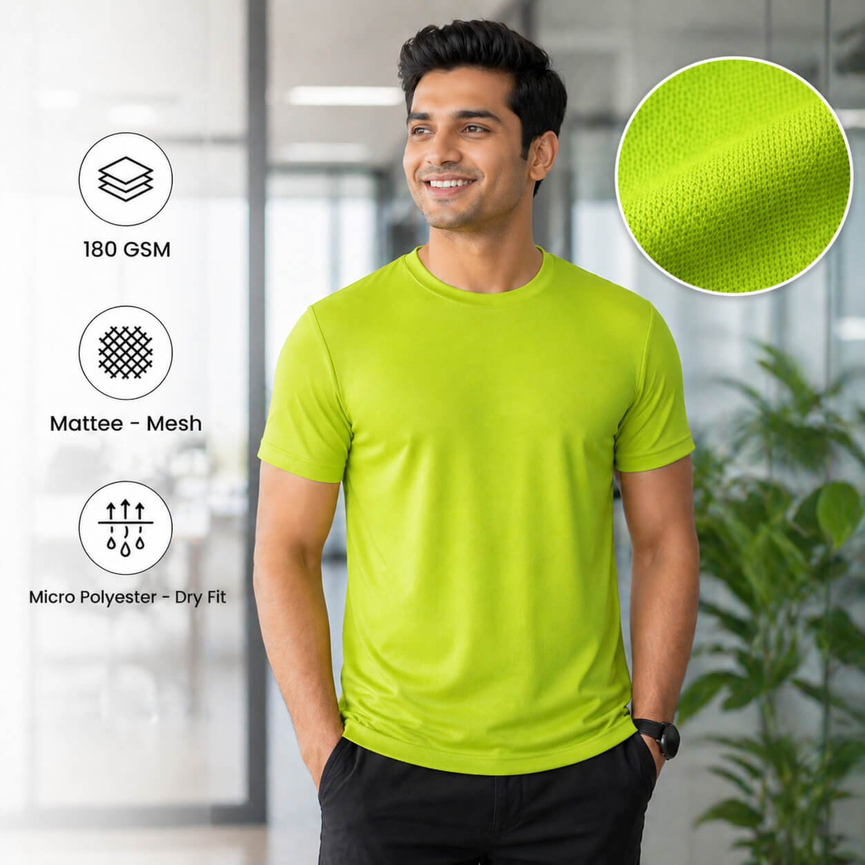 Yankees Sea Green round-neck T-shirt for corporate gifting
