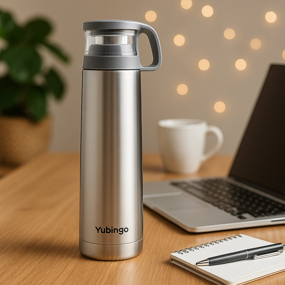 Yubingo Stainless Steel Vacuum Bottle - 500ml Insulated Travel Flask - corporate gift by YuBingo