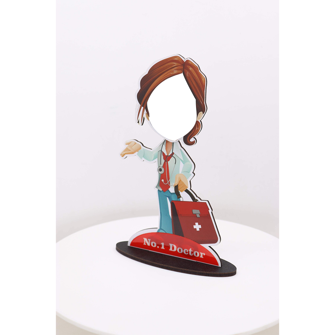 Lady Doctor - Fun Cut Out with Shaking Head