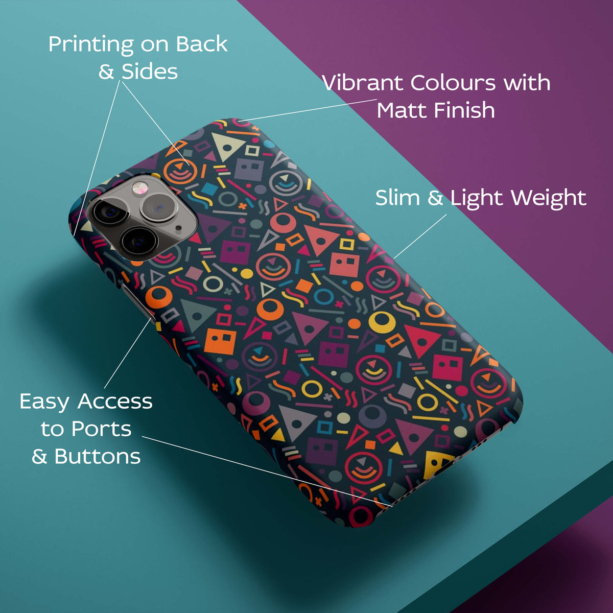 Abstract Pattern Back Cover for HardPlasticPS1304Hard Plastic-Image 2