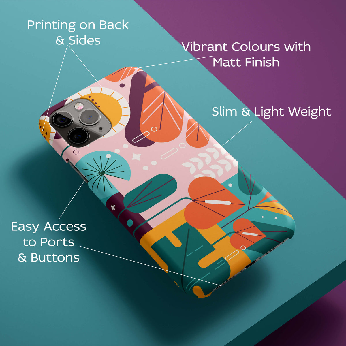 Abstract Pattern Back Cover for HardPlasticIK0025Hard Plastic-Image 2