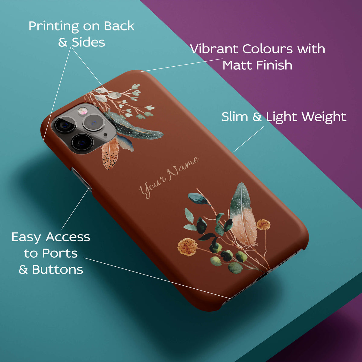 Amazing Plants with Name Back Cover for HardPlasticIK5011Hard Plastic-Image 2