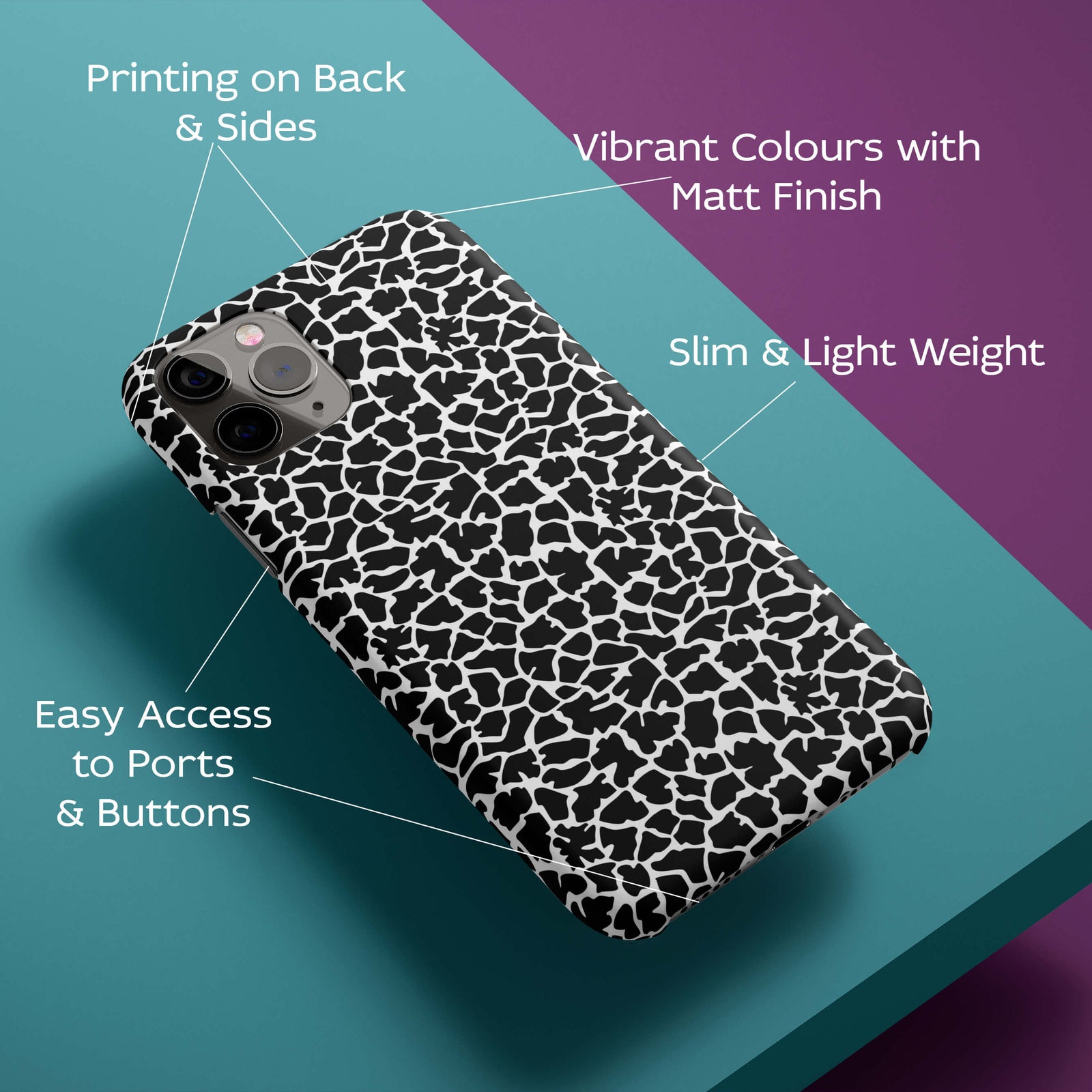 Animal Pattern Back Cover for HardPlasticBG0017Hard Plastic