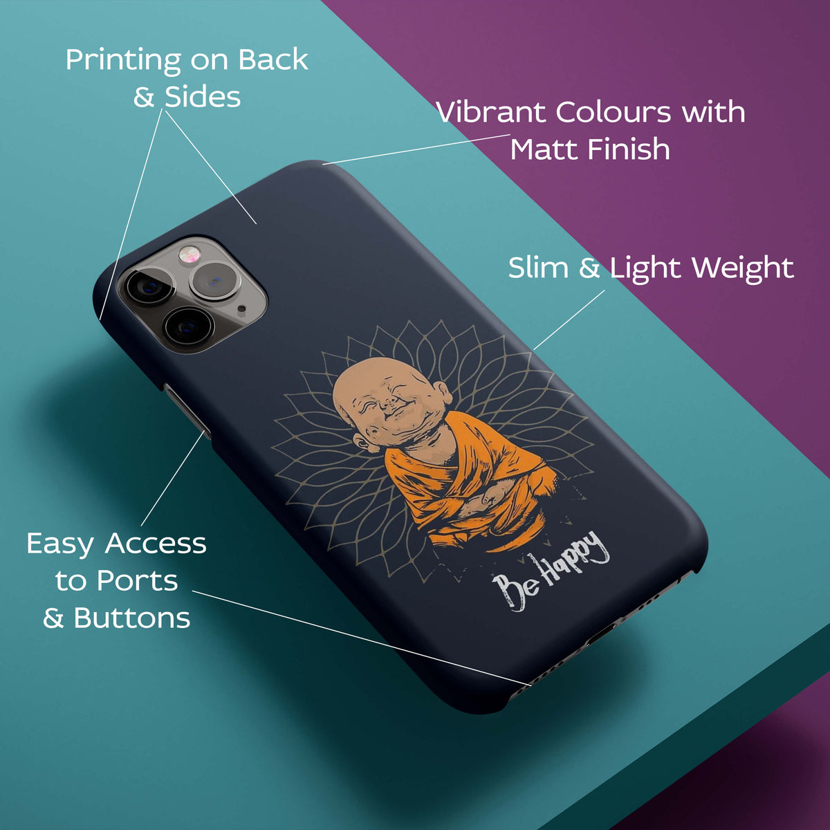 Be Happy Back Cover for HardPlasticPS1302Hard Plastic-Image 2