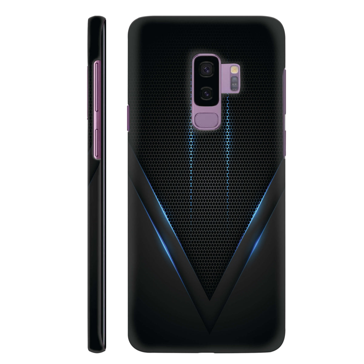 Black and Blue Back Cover for HardPlasticA0114Hard Plastic