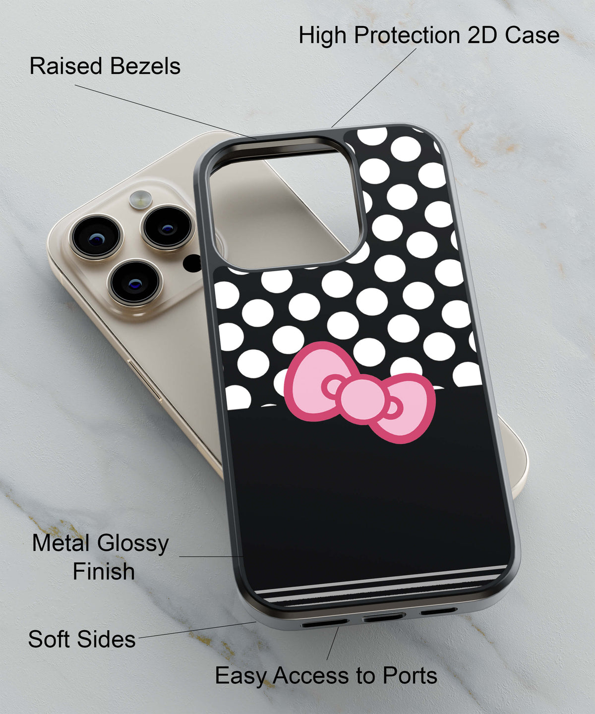 Bonds That Last Longer Back Cover for 2D Hybrid TPU And Metal CaseD2099Hybrid Metal TPU-Image 2