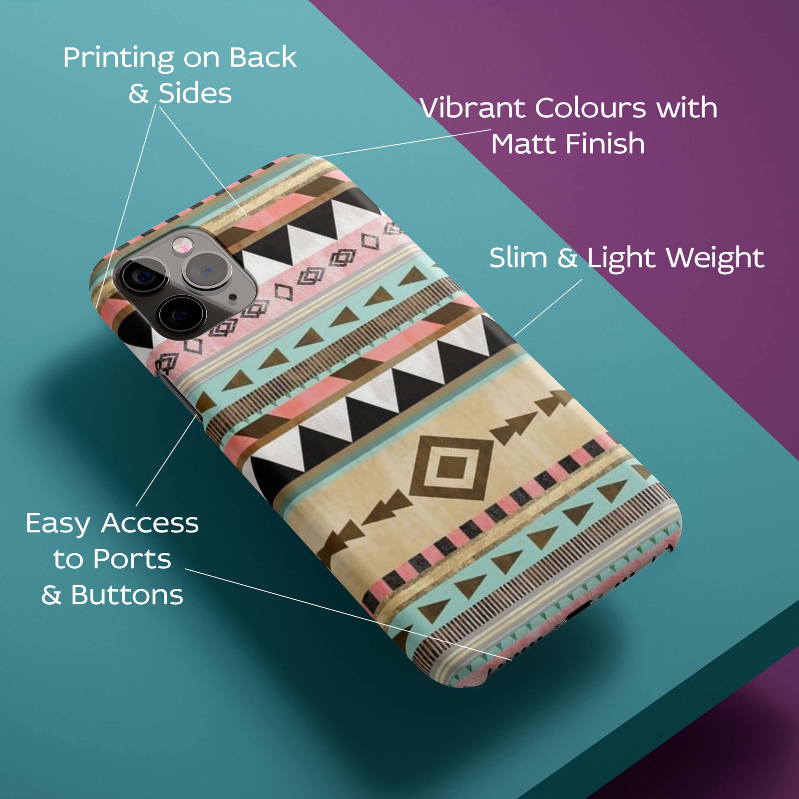 Classy Fabric Pattern Back Cover for HardPlasticAA0068Hard Plastic