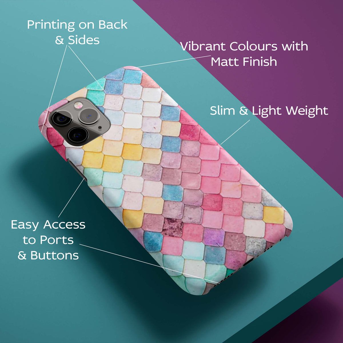 Colorful Pastel Back Cover for HardPlasticPS1310Hard Plastic-Image 2