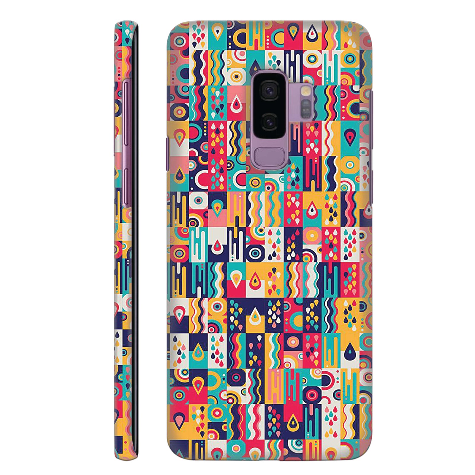 Colourful Repeating Pattern Back Cover for HardPlasticAA0038Hard Plastic