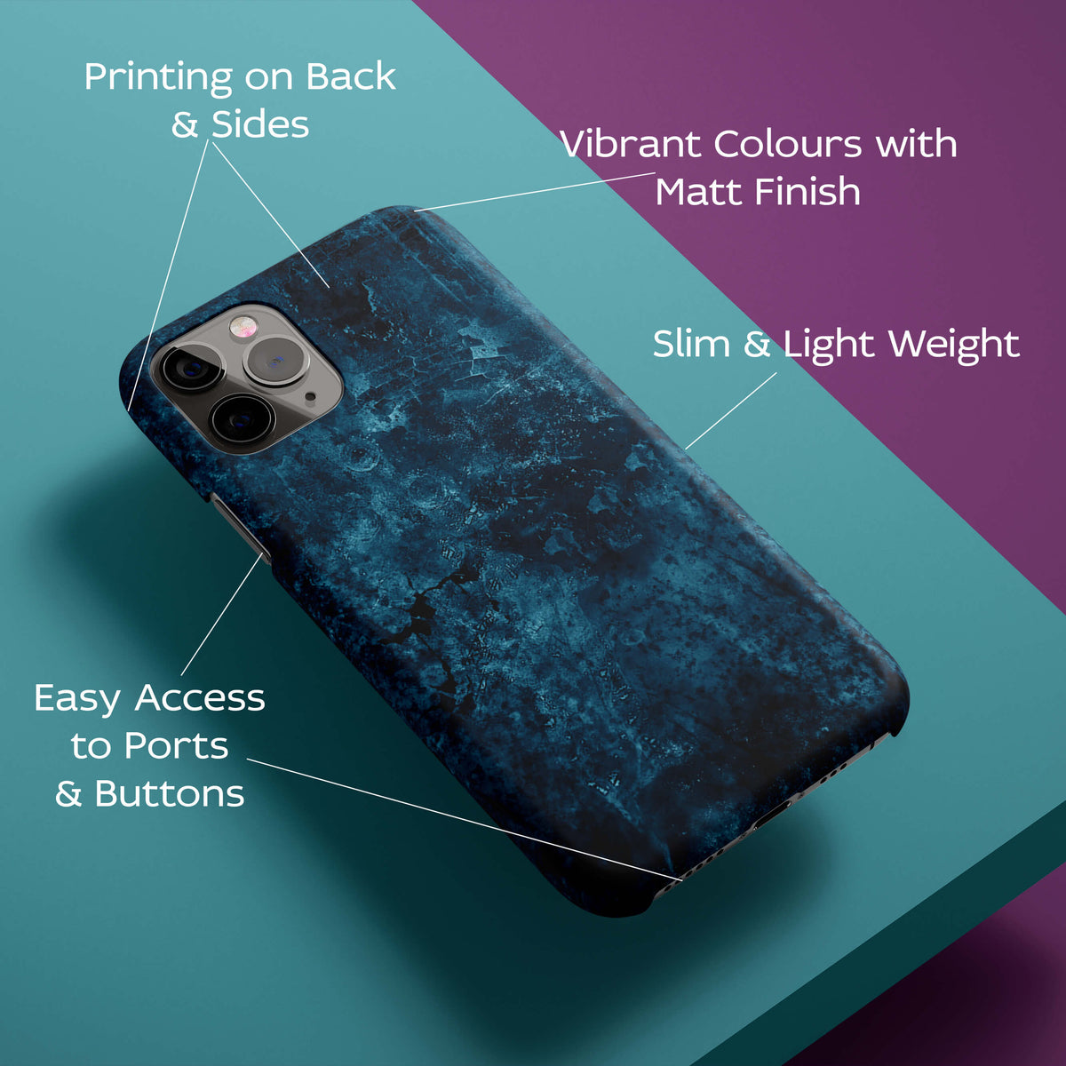 Deep Blues Back Cover for HardPlasticD1896Hard Plastic-Image 2