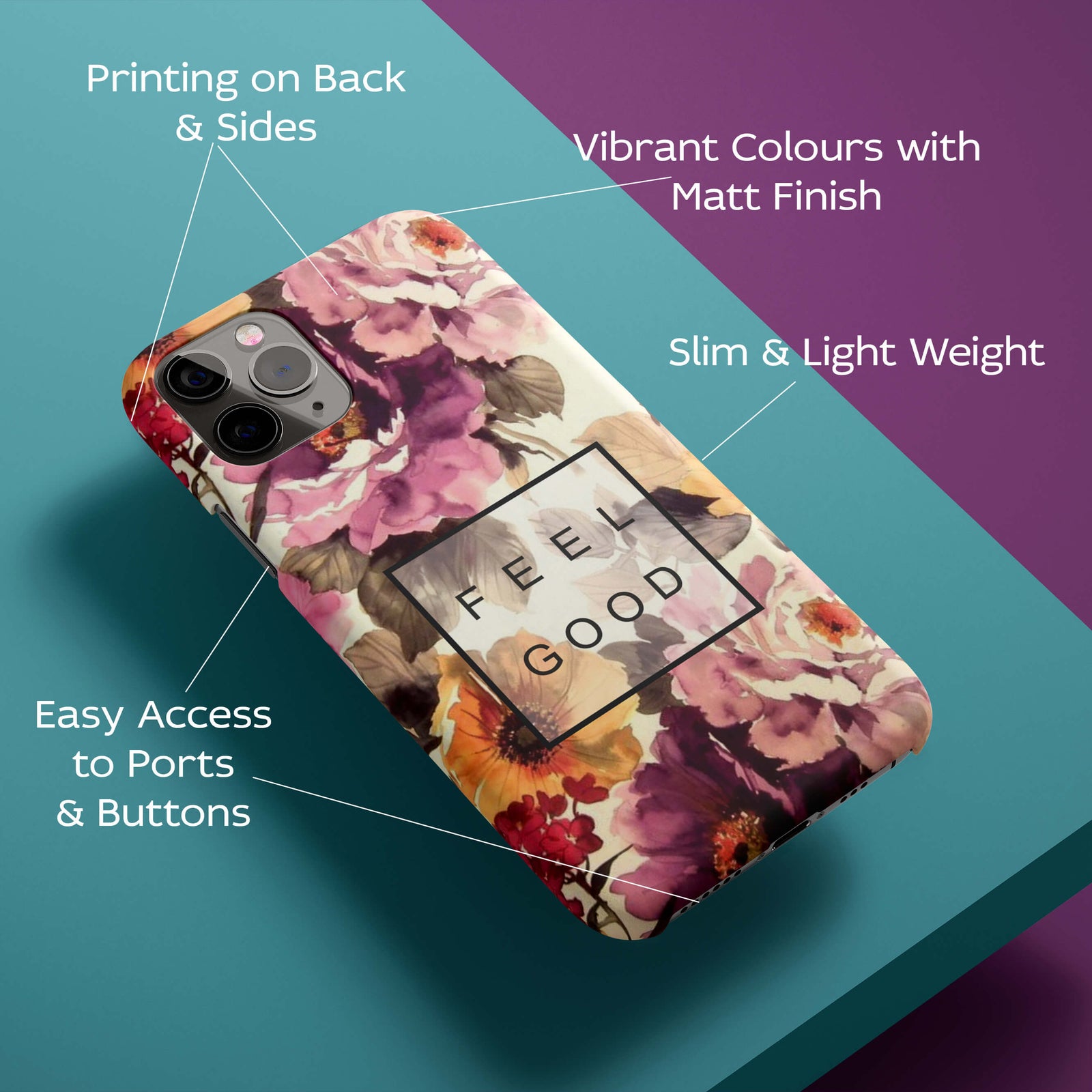 Feel Good Flowers Back Cover for HardPlasticPS1324Hard Plastic