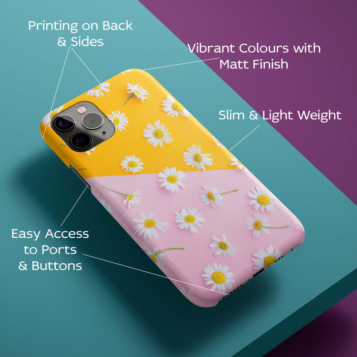 Flowers Classy Pattern Back Cover for HardPlasticIK0034Hard Plastic-Image 2