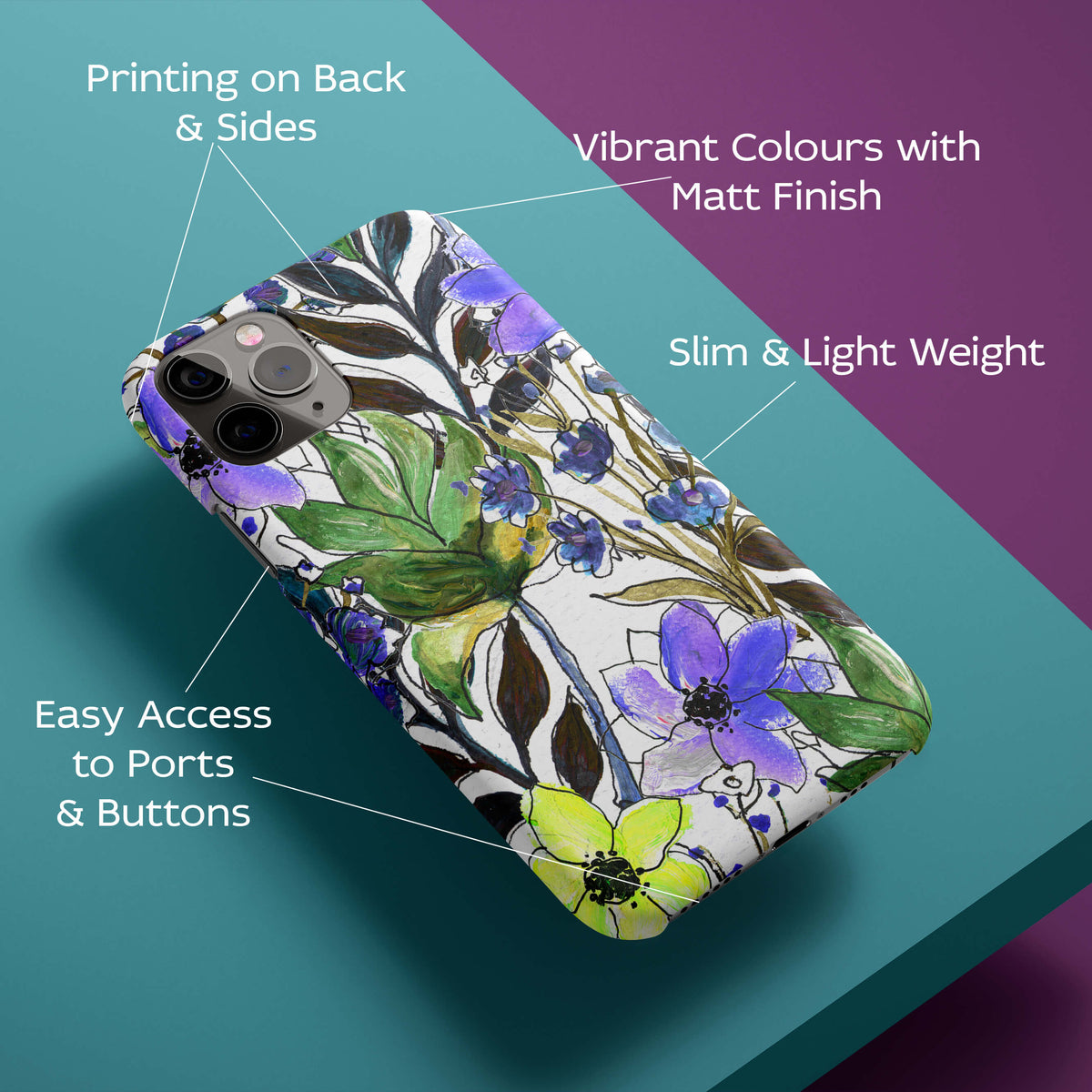 Flowers from Art Book Back Cover for HardPlasticBDS0014Hard Plastic-Image 2