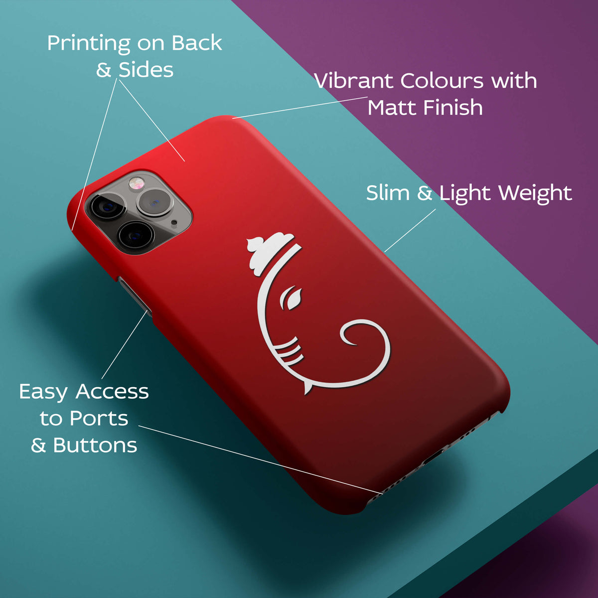 Ganesh Back Cover for HardPlasticN0228Hard Plastic-Image 2