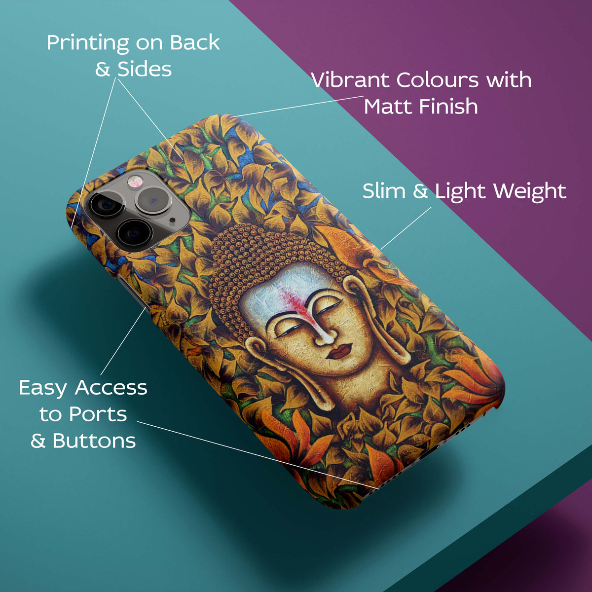 Gauthama Buddha In The Woods Back Cover for HardPlasticD1536Hard Plastic-Image 2