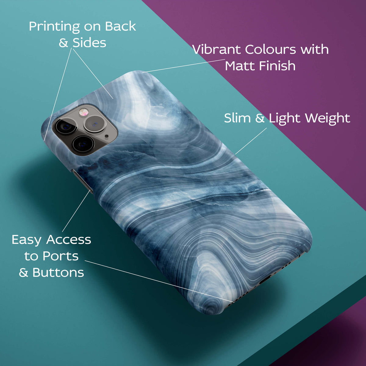 Grey Stone Back Cover for HardPlasticIK0029Hard Plastic-Image 2