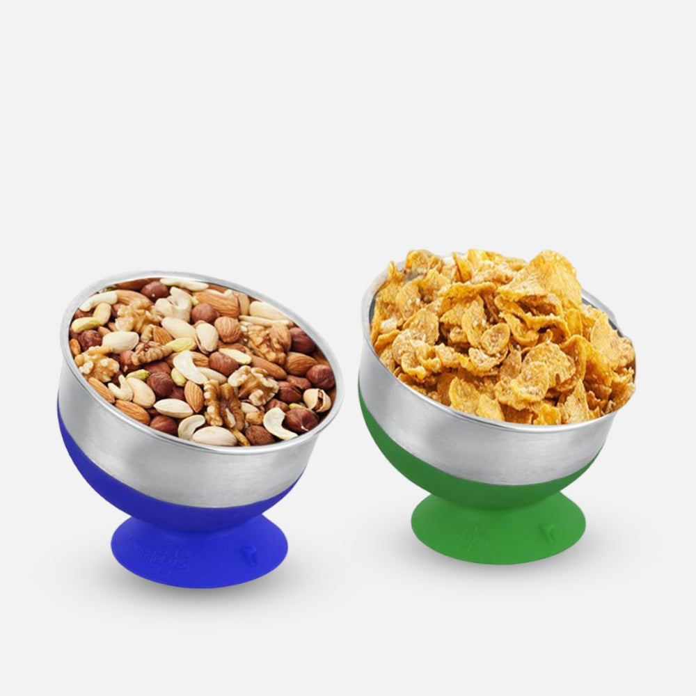 Stainless Steel Serving Bowl with Suction Base