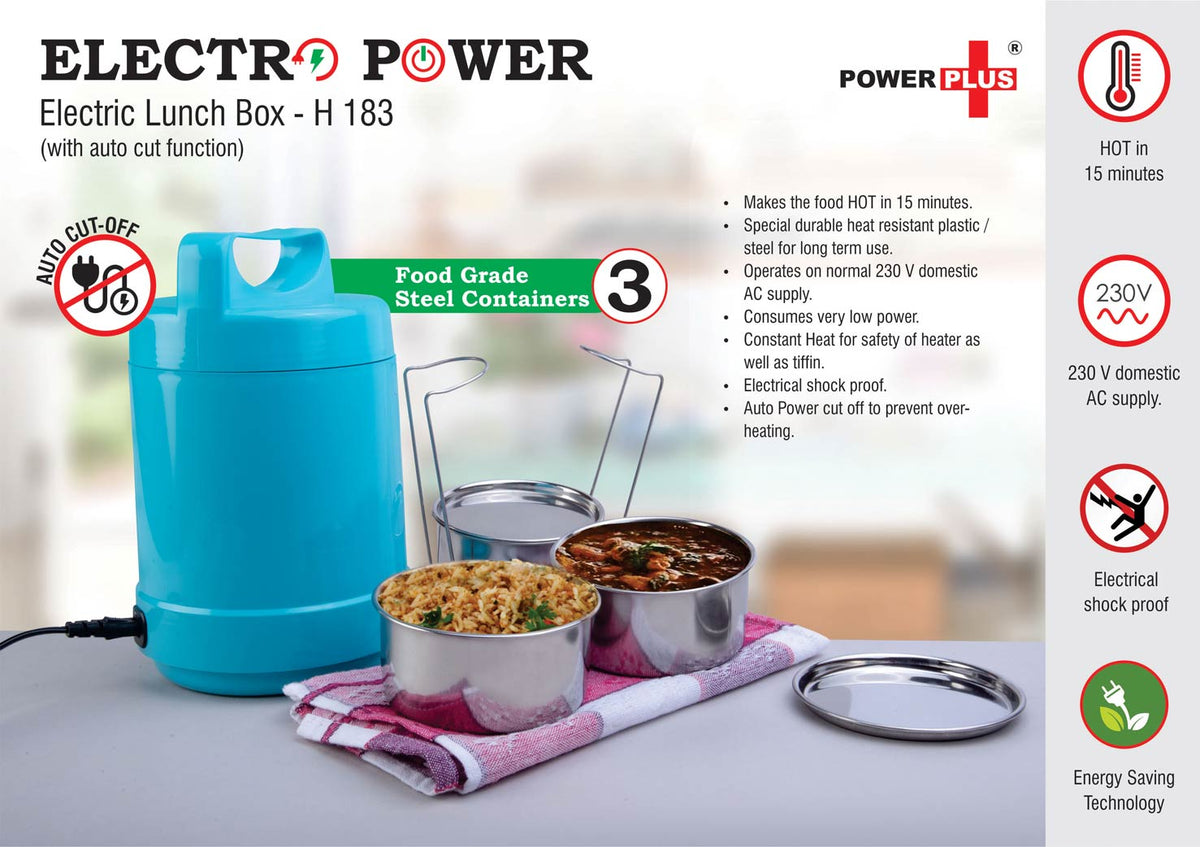 Electro Steel Electric Lunch Box