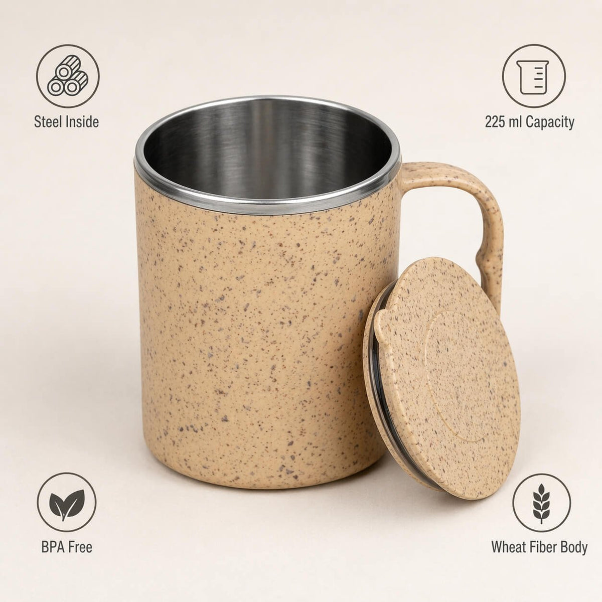 EcoMug Wheat-Fiber Coffee Mug  — corporate gift