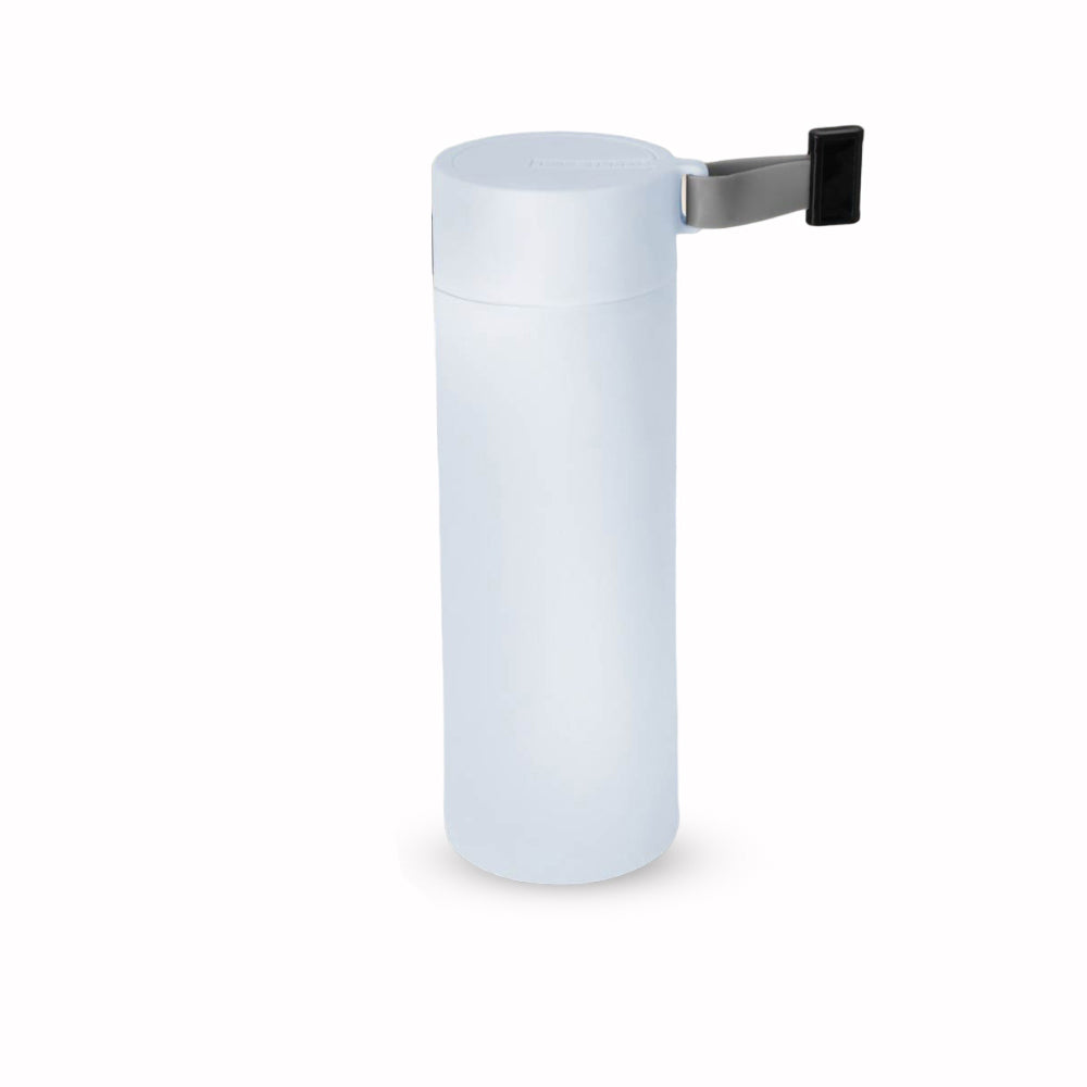 Fashion Glass Bottle with Plastic Outer Body - Light Blue, 450ml
