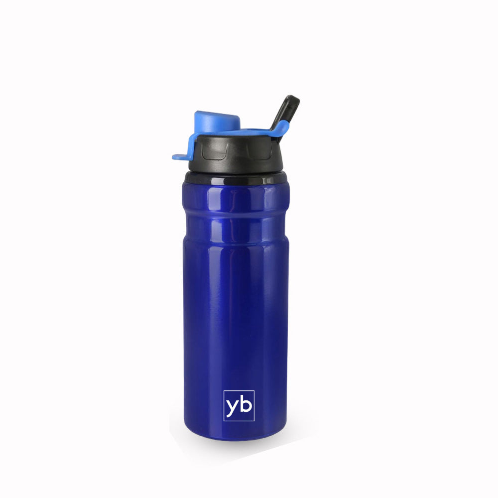 Stay Hydrated in Style with our 600ml Flip Top Metal Water Bottle