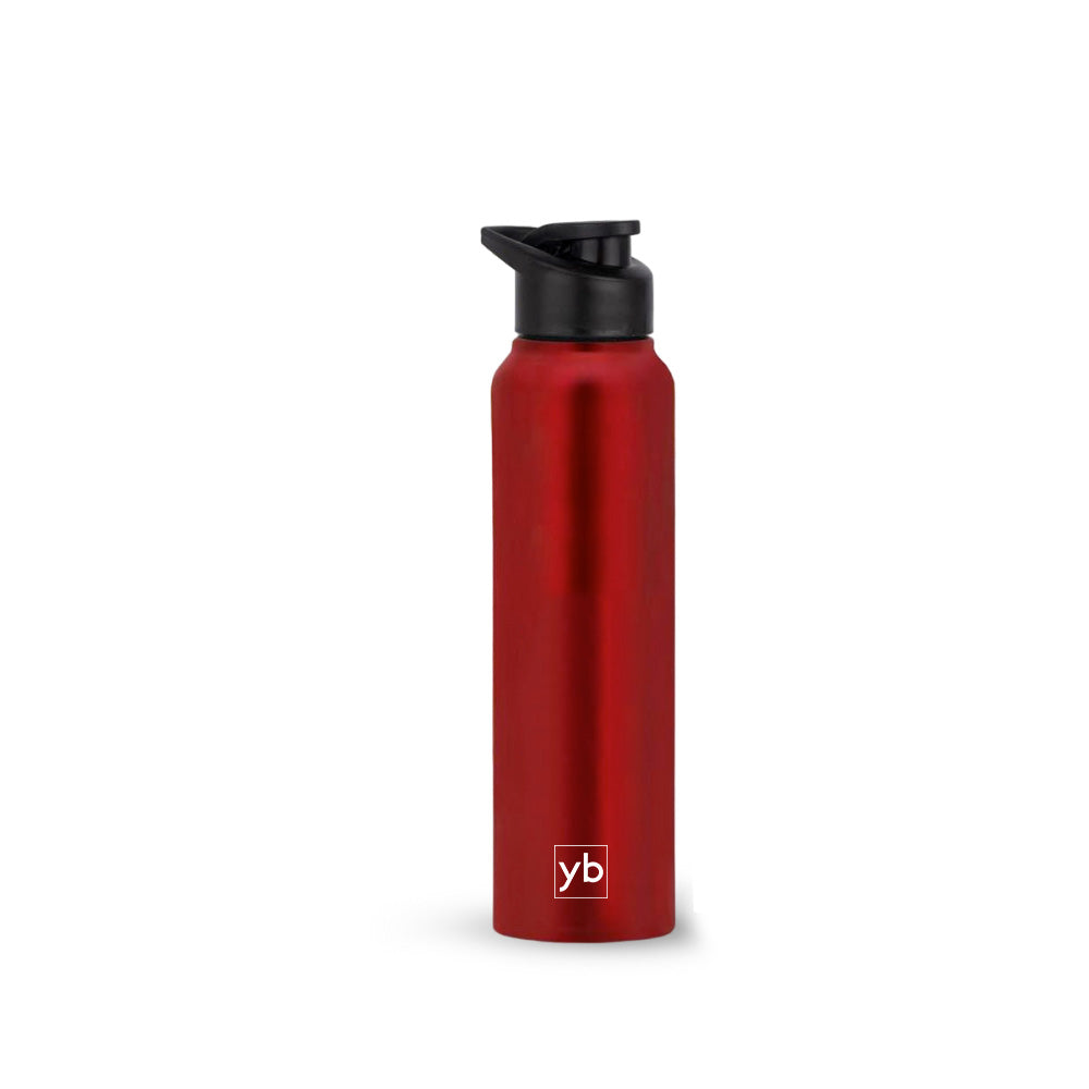 Stay Hydrated in Style with Our Straight Steel Bottle - Available in Red Color