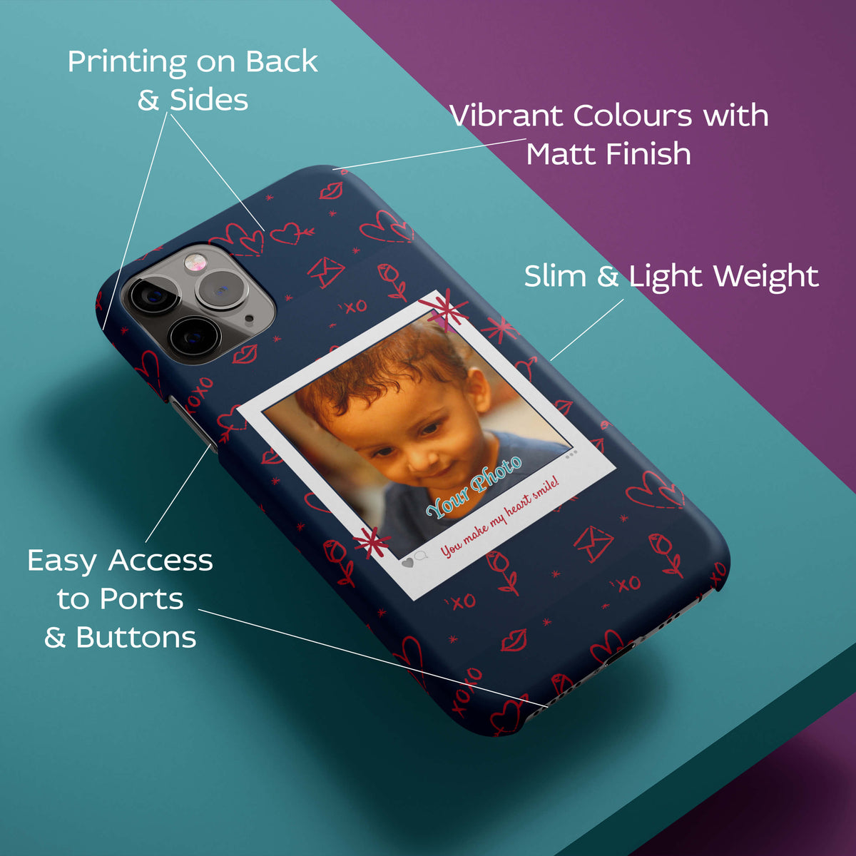 Heart Smiles Back Cover for HardPlasticA0503Hard Plastic-Image 2