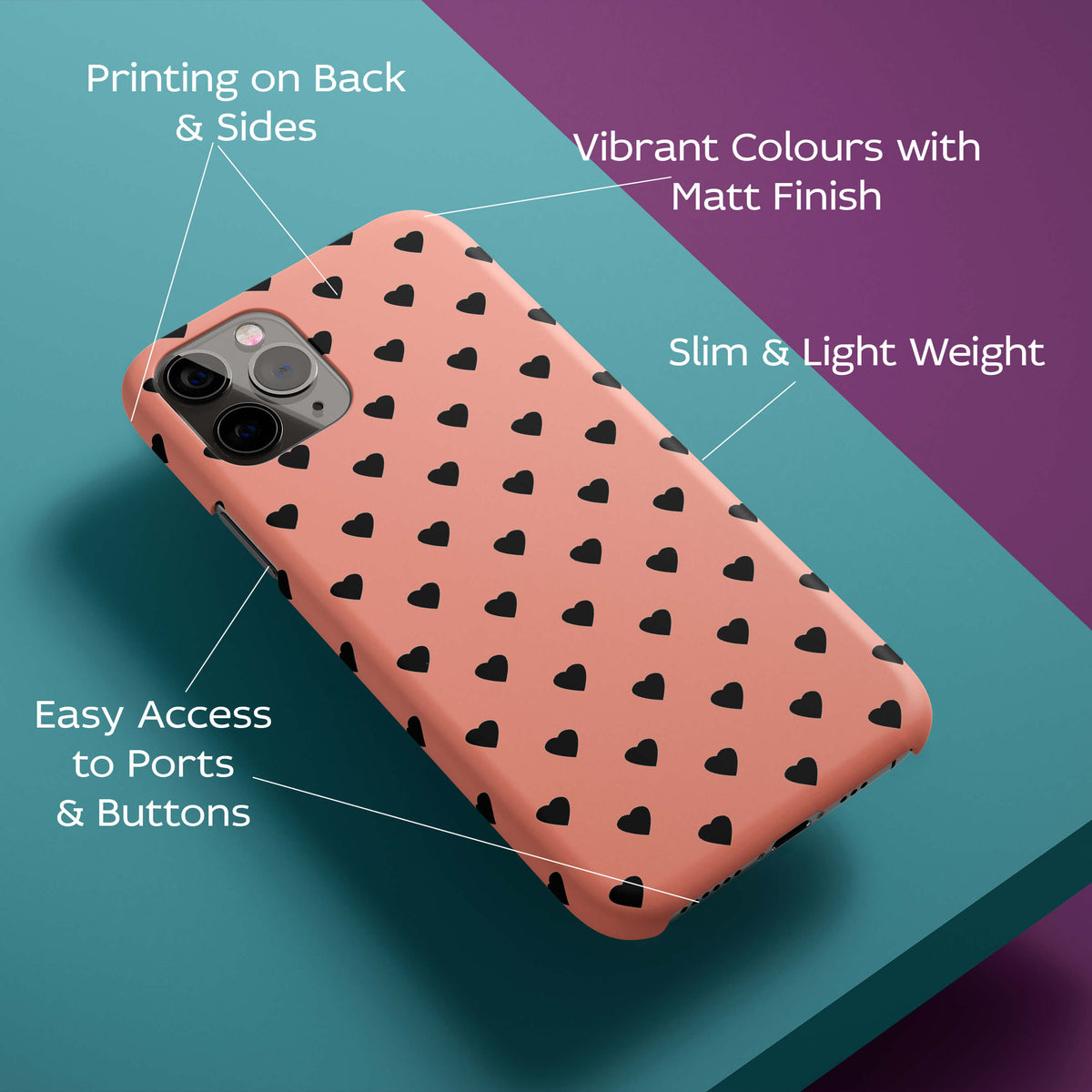 Hearts and Hearts Back Cover for HardPlasticAA0053Hard Plastic-Image 2