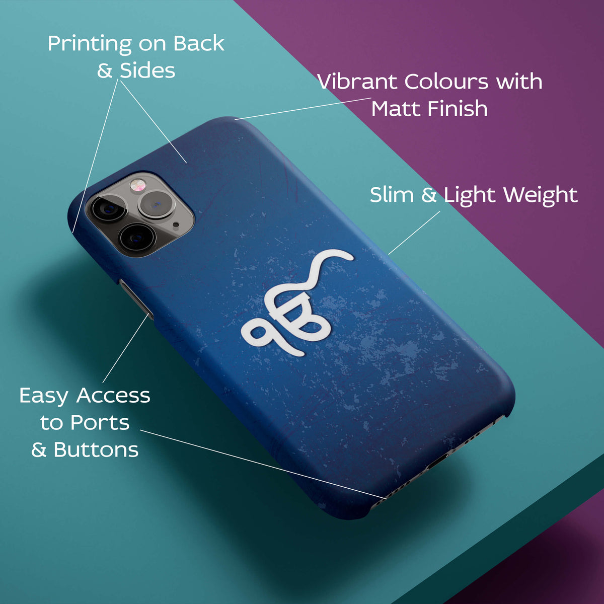 Ik Onkar Back Cover for HardPlasticH0093Hard Plastic-Image 2