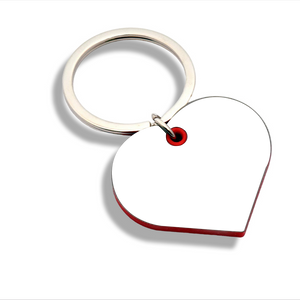 Heart Shape Keychain with Red Highlights: Show Your Love in Style