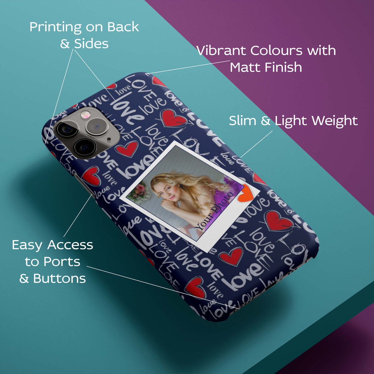 Love All Around Back Cover for HardPlasticA0521Hard Plastic-Image 2