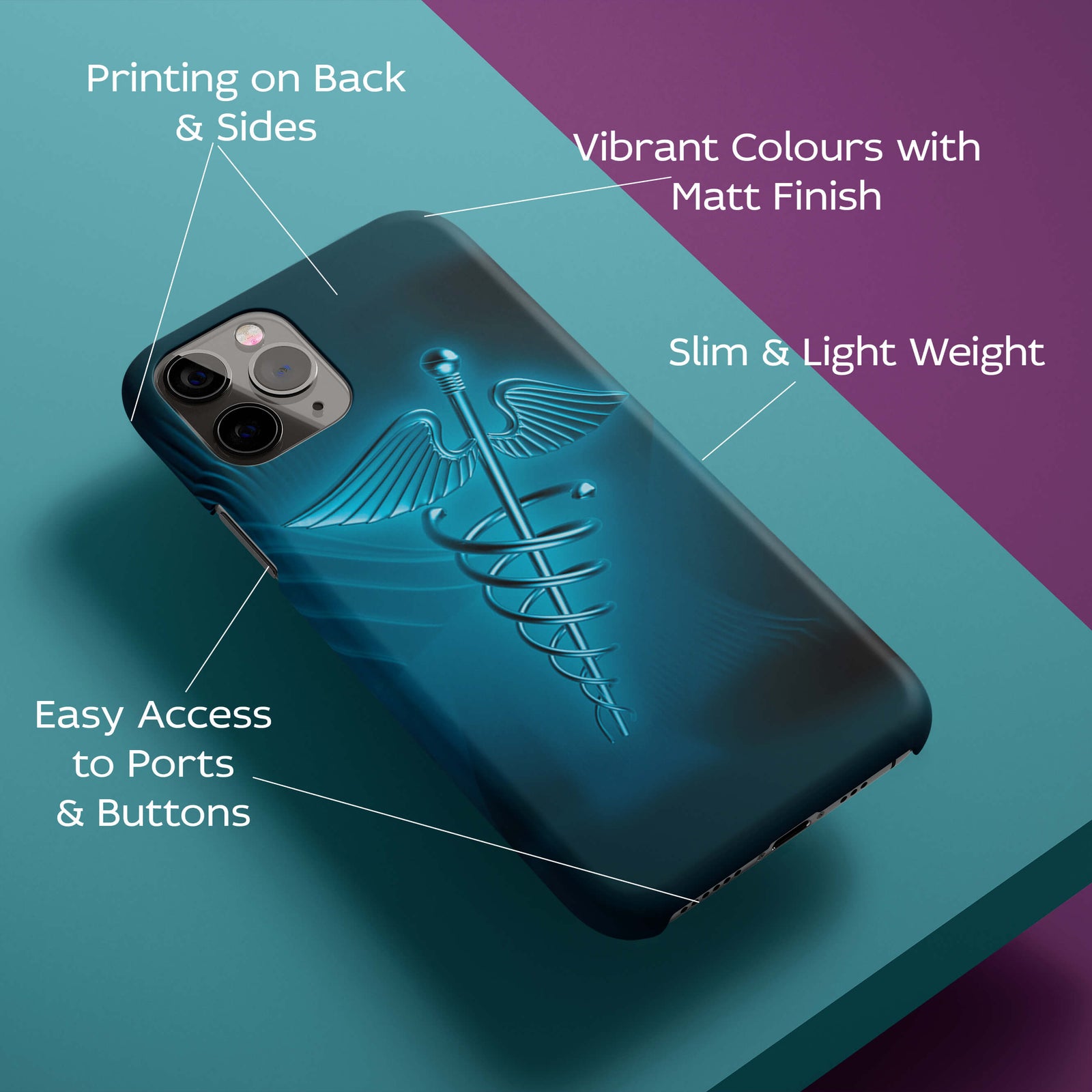 Medical Care Back Cover for HardPlasticD1707Hard Plastic